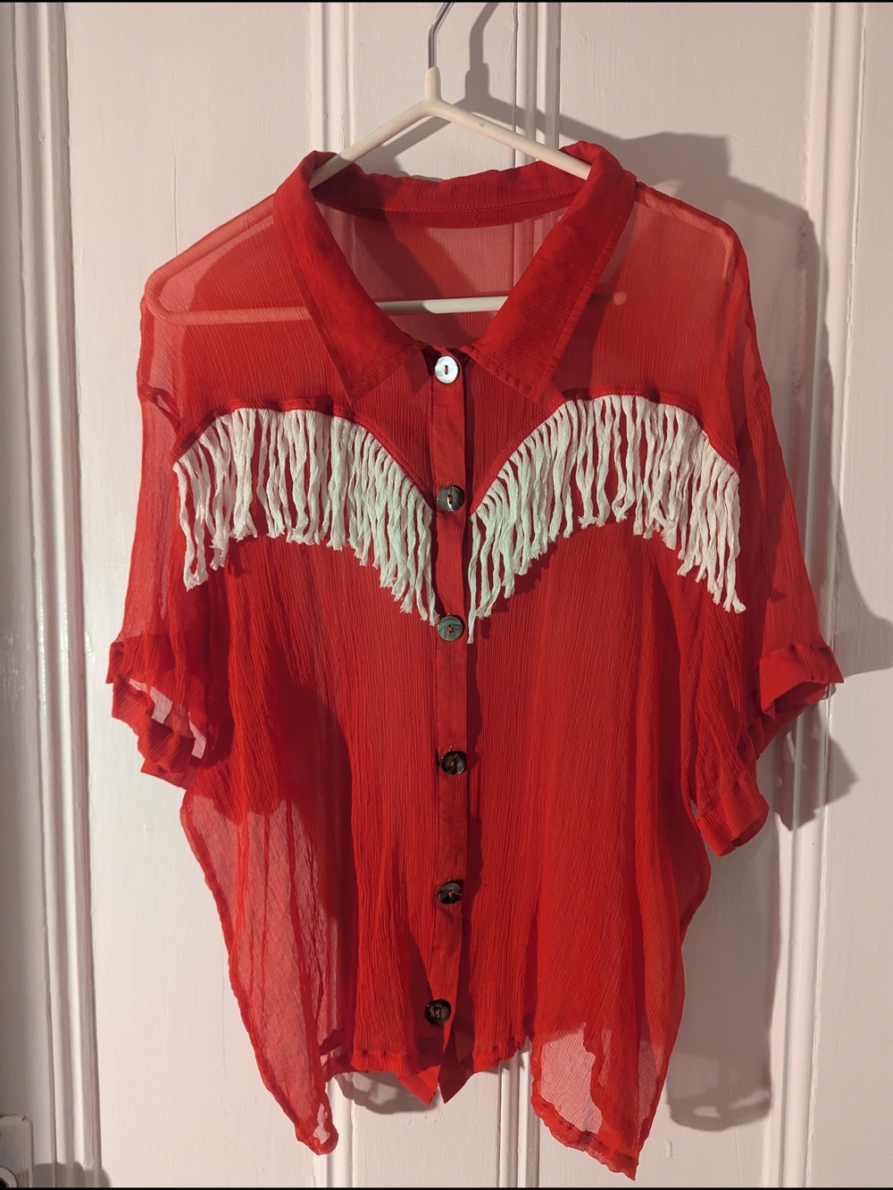 Fashion Brand Company Mulberry Silk Button Down Western Blouse 2x